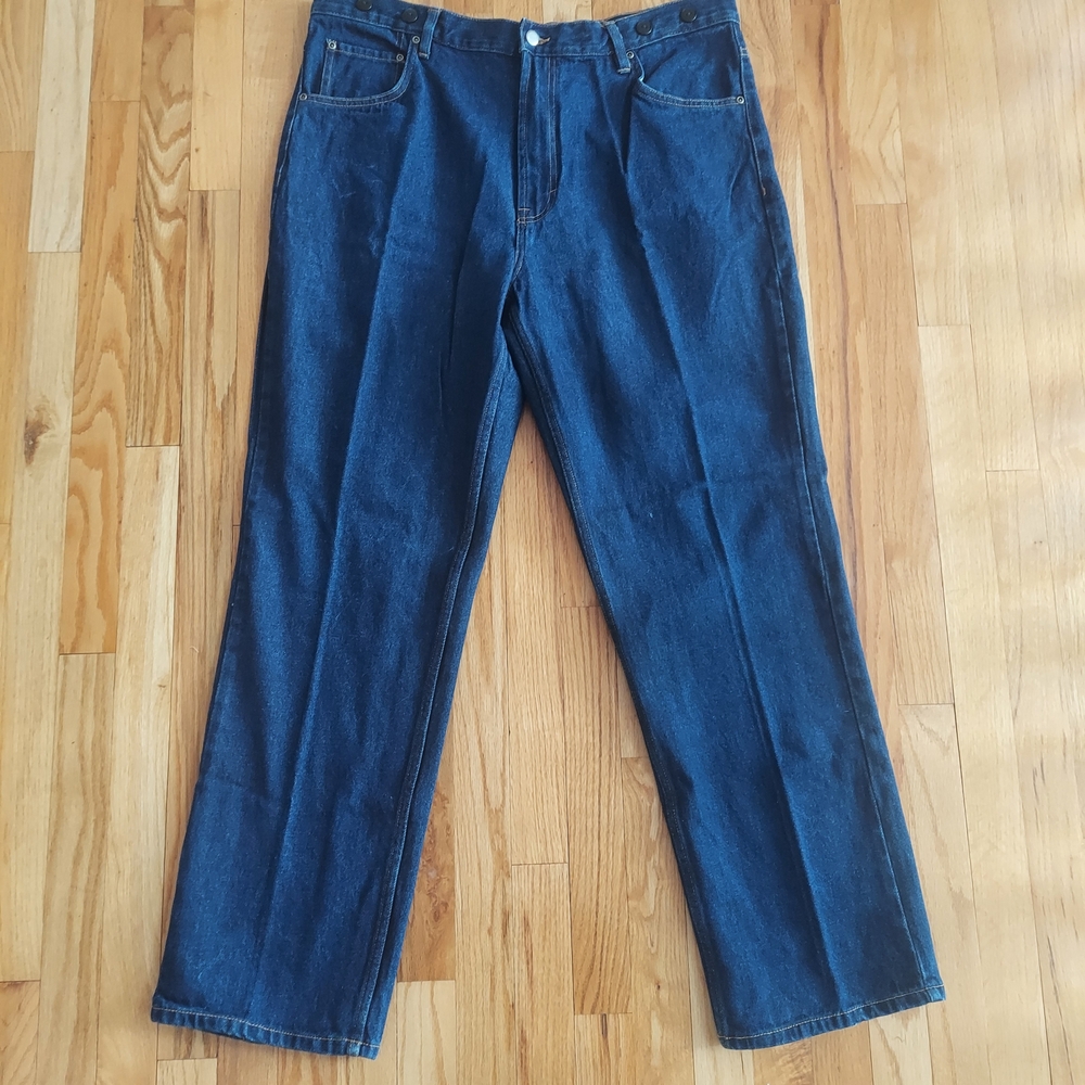 David Taylor Men's Jeans With Suspender Buttons